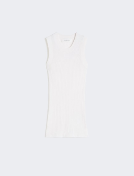 Cotton vest top - WHITE - Sportmax - 7