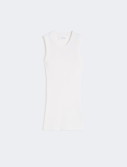Cotton vest top - WHITE - Sportmax