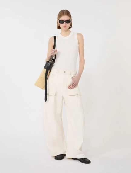 Cotton vest top - WHITE - Sportmax - 1