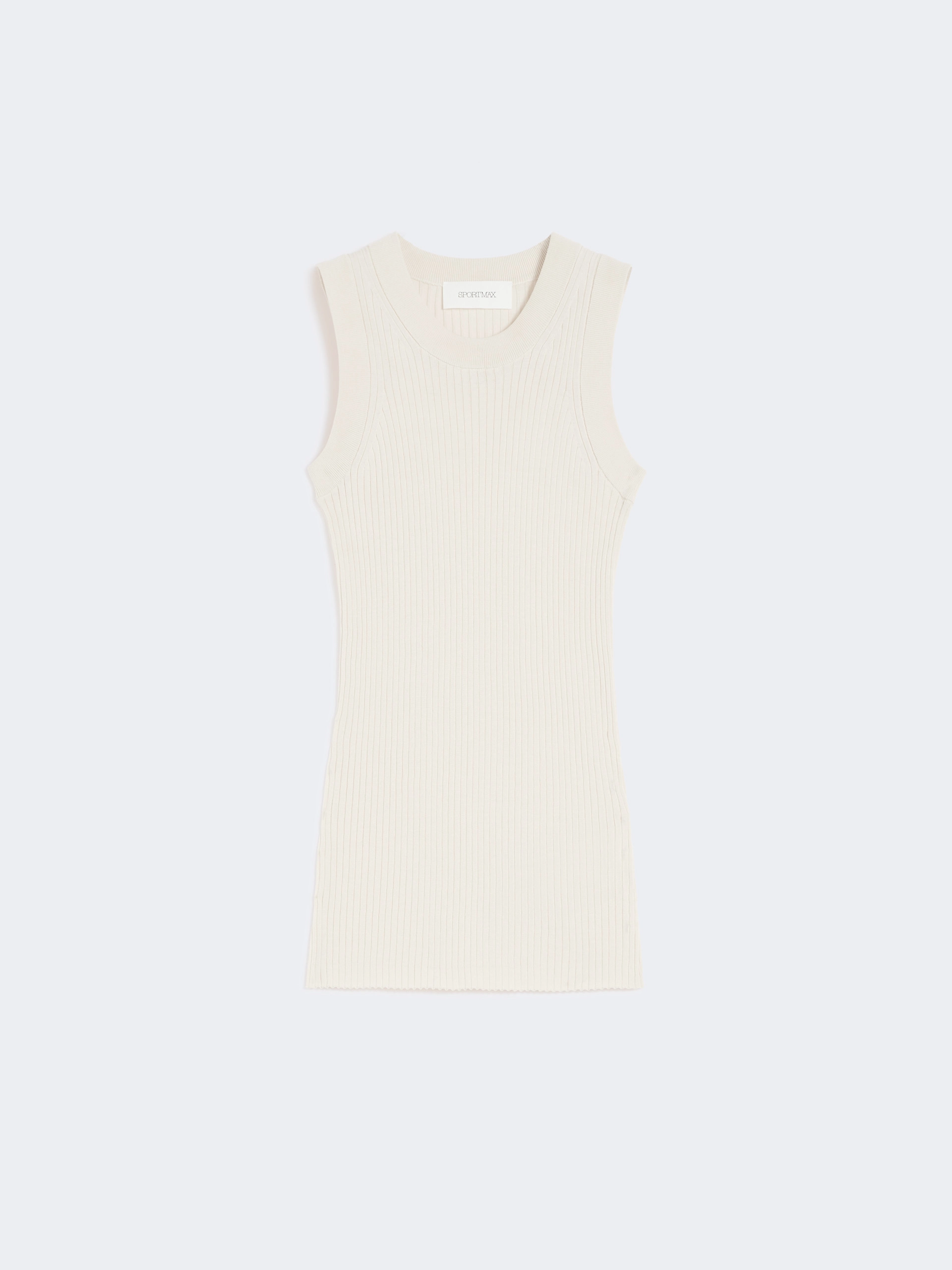 Cotton vest top - ECRU - Sportmax - 6