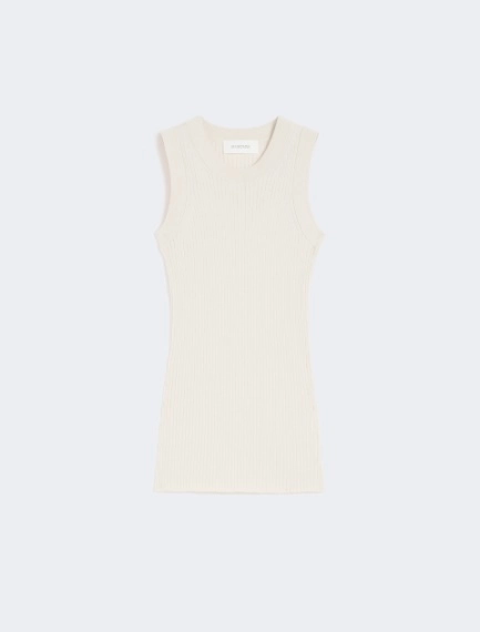 Cotton vest top - ECRU - Sportmax