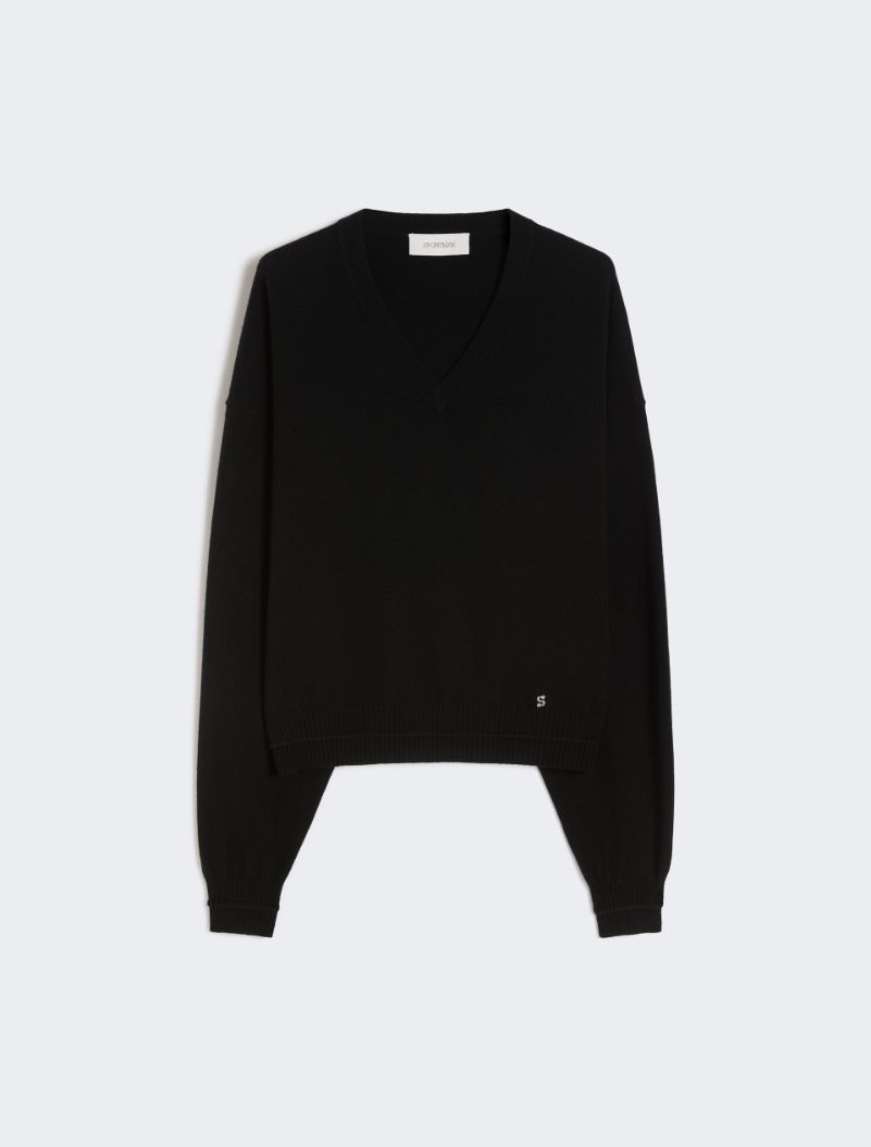 Relaxed-fit wool and cashmere sweater - BLACK - Sportmax - 6