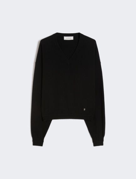 Relaxed-fit wool and cashmere sweater - BLACK - Sportmax - 6
