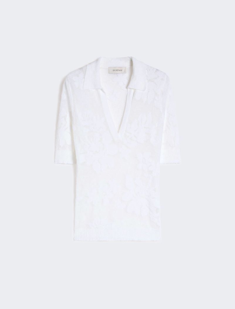 Polo in cotone stretch - BIANCO - Sportmax - 7
