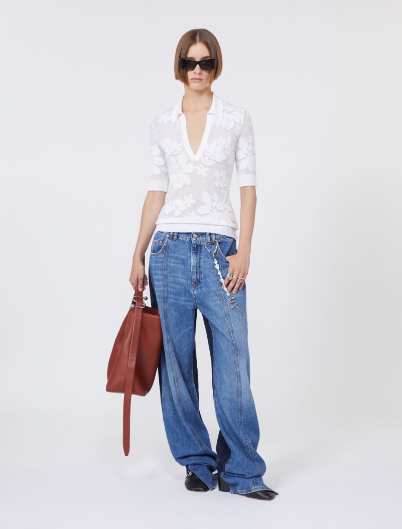 Polo in cotone stretch - BIANCO - Sportmax