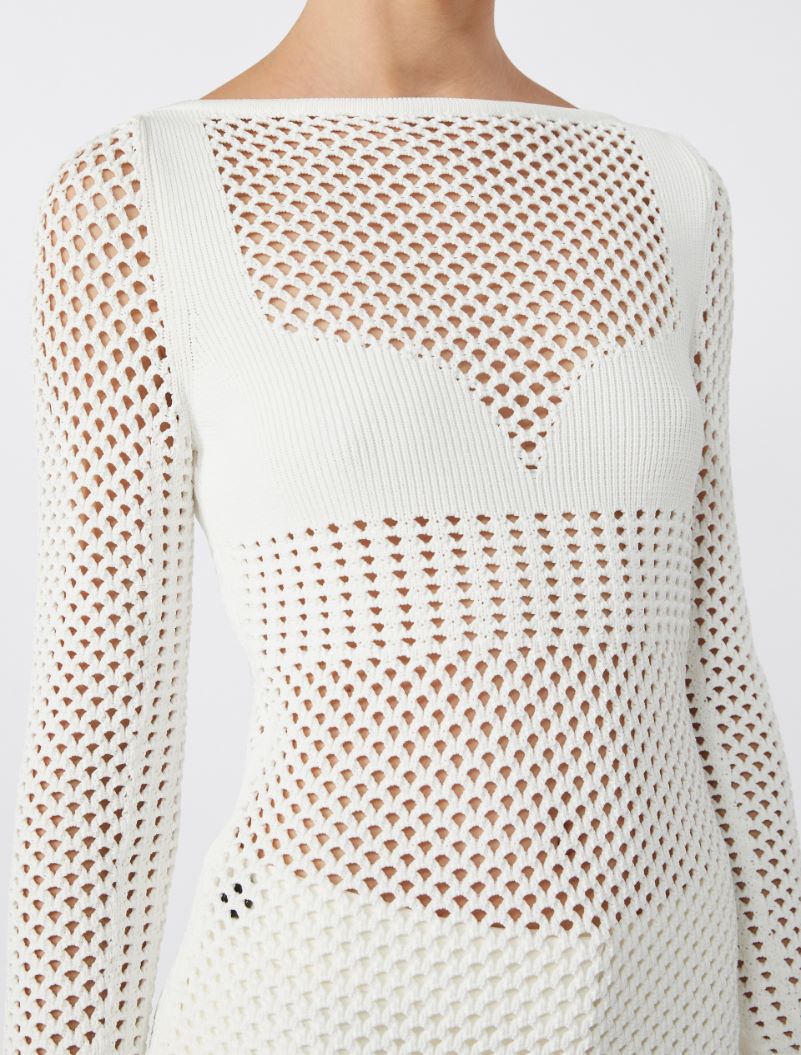 Slim-fit viscose-blend sweater - WHITE - Sportmax - 5