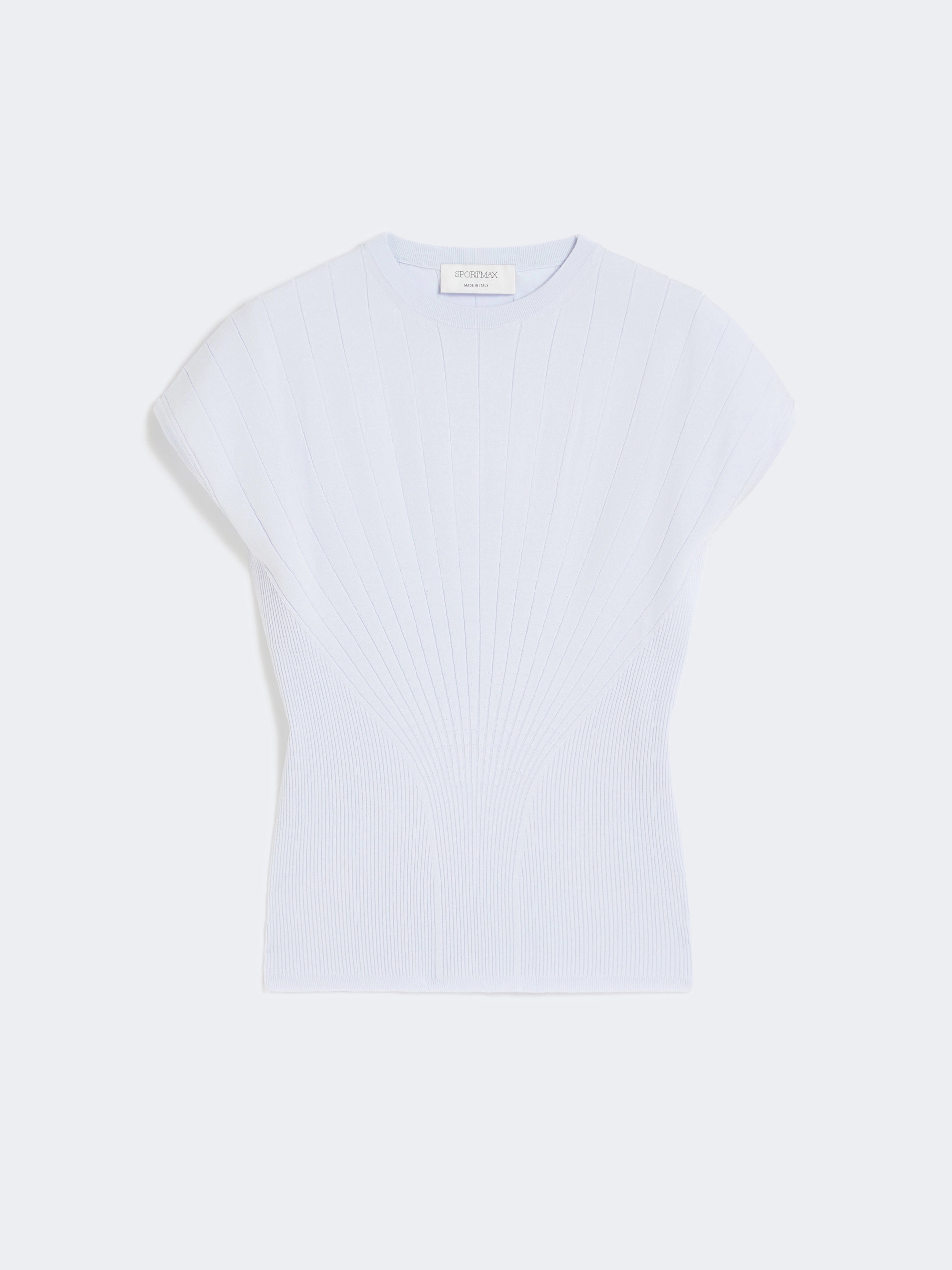 Rib-knit viscose sweater - LIGHT BLUE - Sportmax - 6