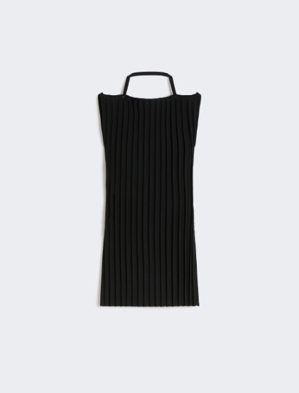 Stretch viscose knit top - BLACK - Sportmax