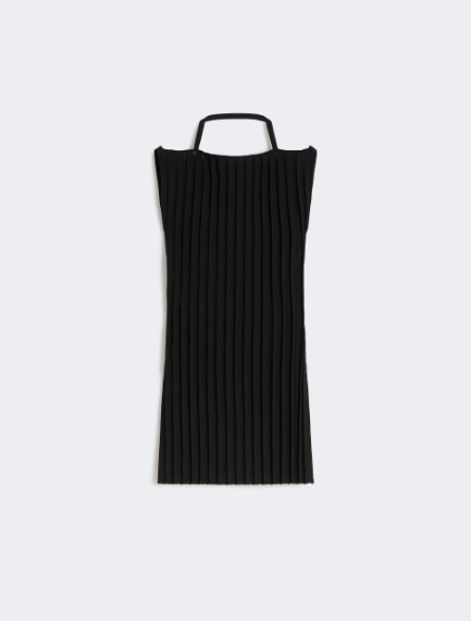 Stretch viscose knit top - BLACK - Sportmax