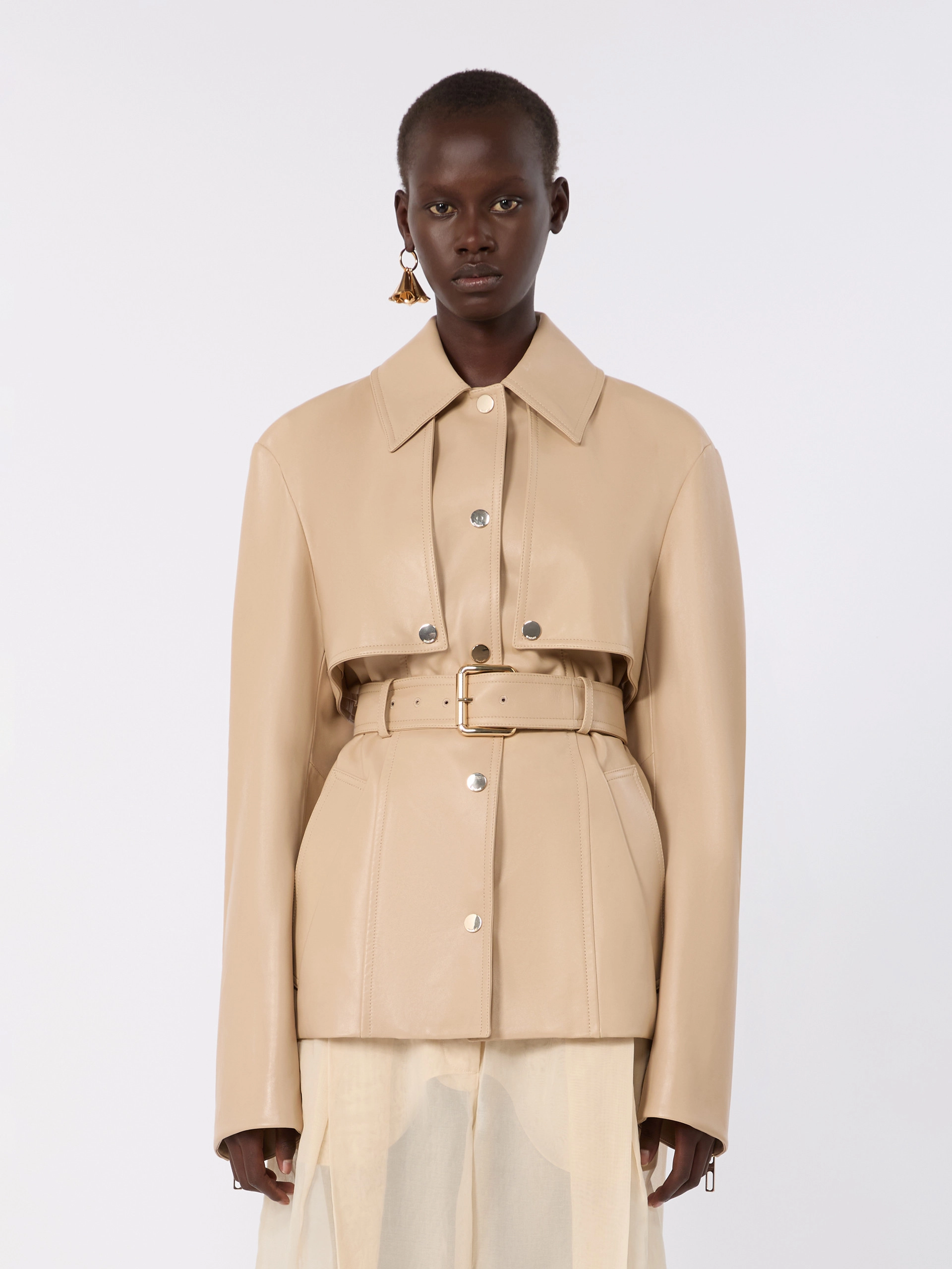 Nappa leather two-piece jacket - BEIGE - Sportmax - 2