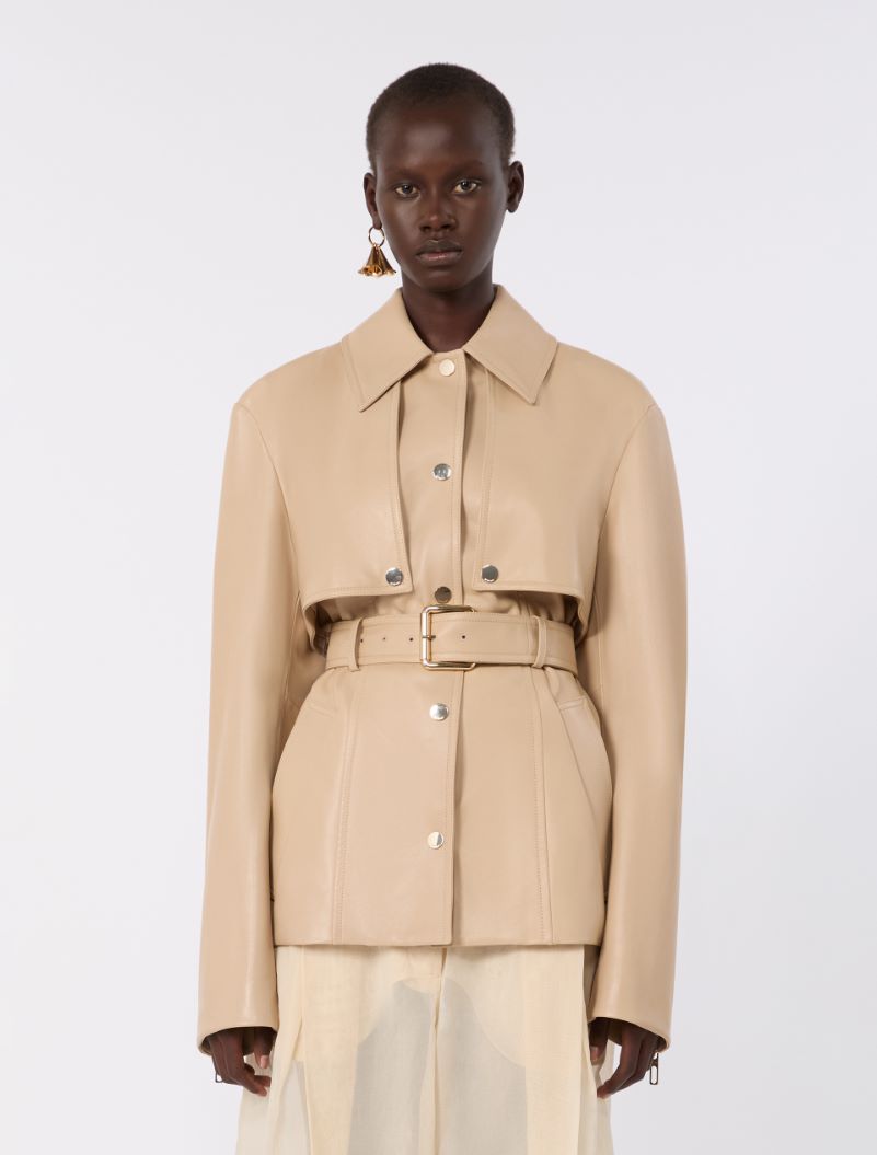 Nappa leather two-piece jacket - BEIGE - Sportmax - 2