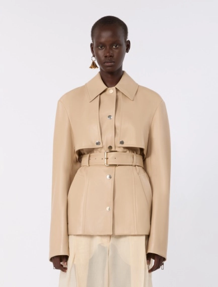 Nappa leather two-piece jacket - BEIGE - Sportmax - 2