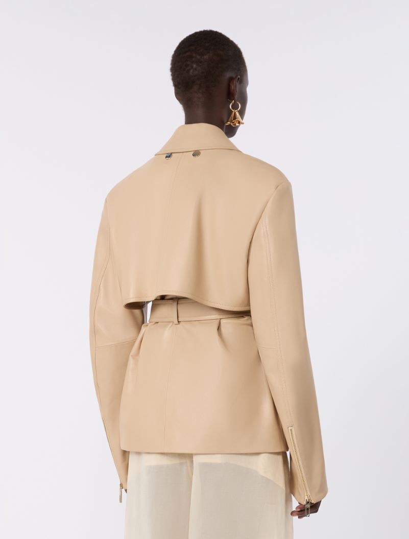 Nappa leather two-piece jacket - BEIGE - Sportmax - 3