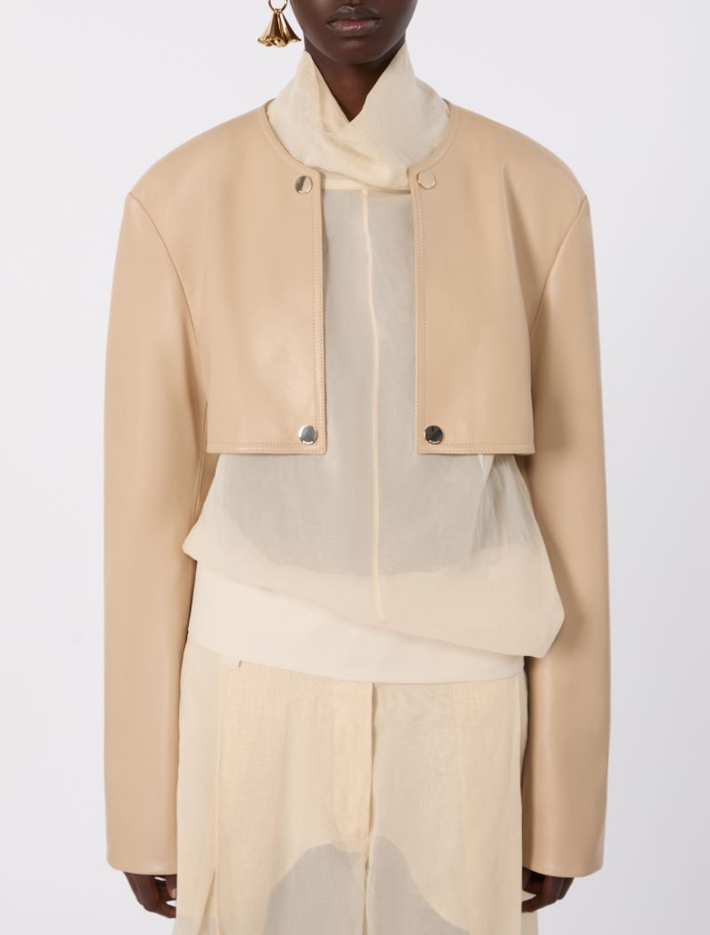 Nappa leather two-piece jacket - BEIGE - Sportmax - 5