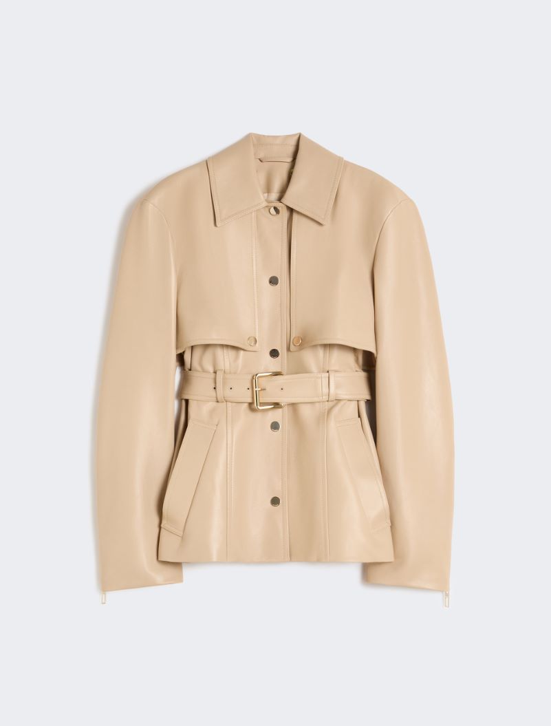 Nappa leather two-piece jacket - BEIGE - Sportmax - 7