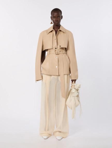 Nappa leather two-piece jacket - BEIGE - Sportmax - 1