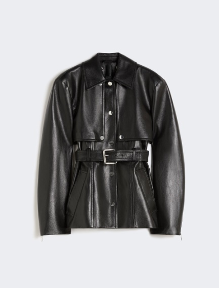 Nappa leather two-piece jacket - BLACK - Sportmax - 8
