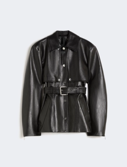 Nappa leather two-piece jacket - BLACK - Sportmax