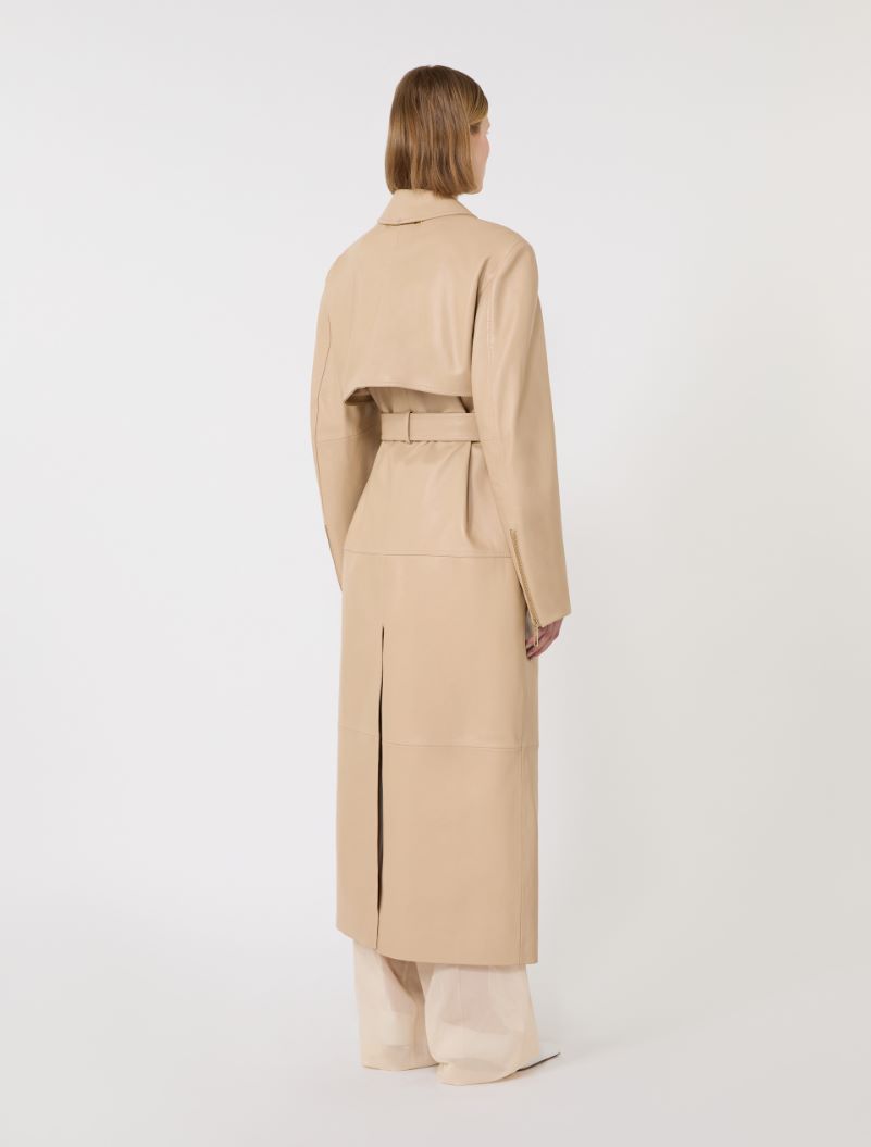 Nappa leather two-piece trench coat - BEIGE - Sportmax - 3