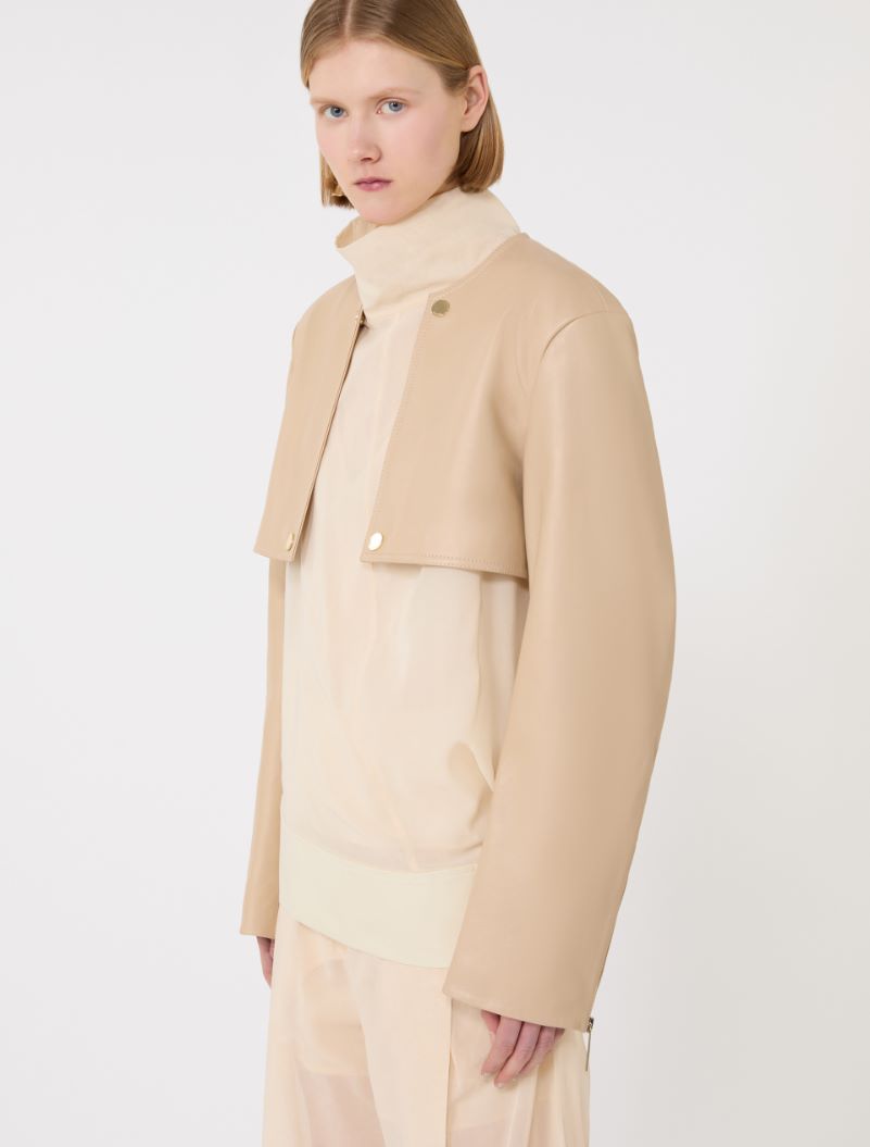 Nappa leather two-piece trench coat - BEIGE - Sportmax - 4