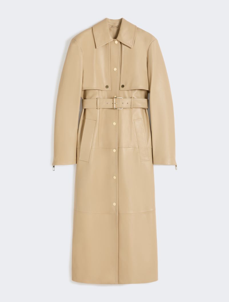 Nappa leather two-piece trench coat - BEIGE - Sportmax - 7
