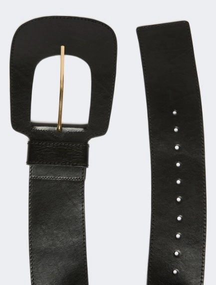 Grande ceinture en cuir - NOIR - Sportmax - 2