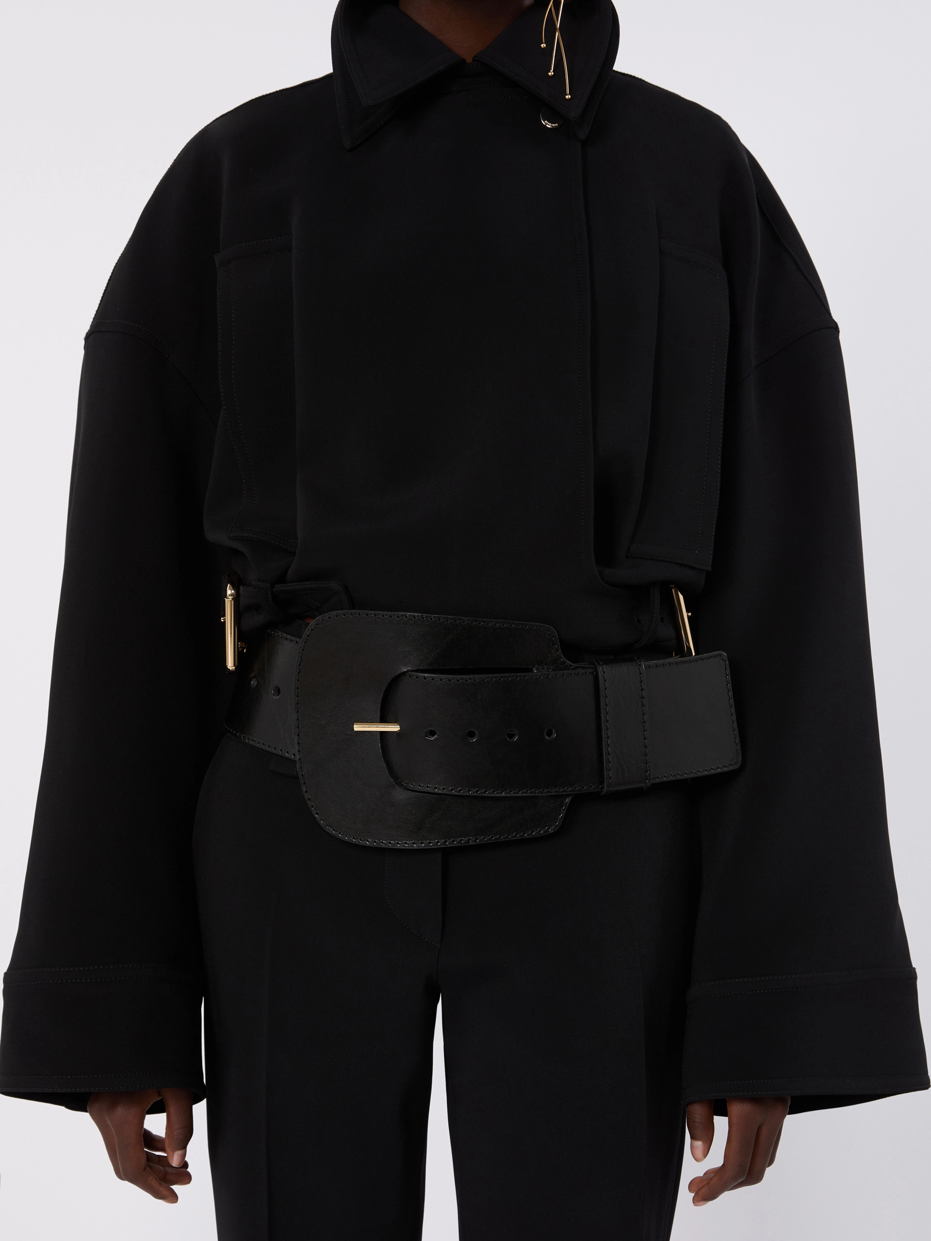 Grande ceinture en cuir - NOIR - Sportmax - 3