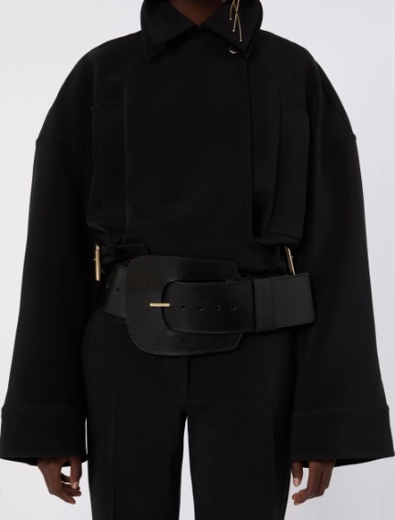 Grande ceinture en cuir - NOIR - Sportmax - 3