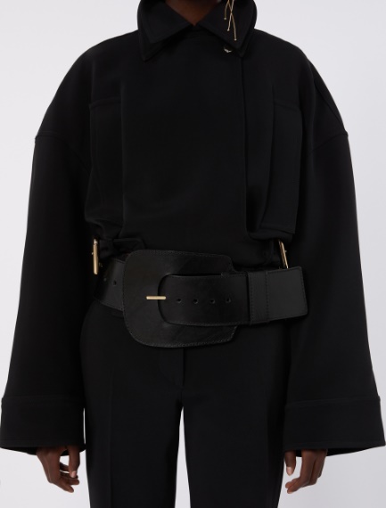Maxi leather belt - BLACK - Sportmax