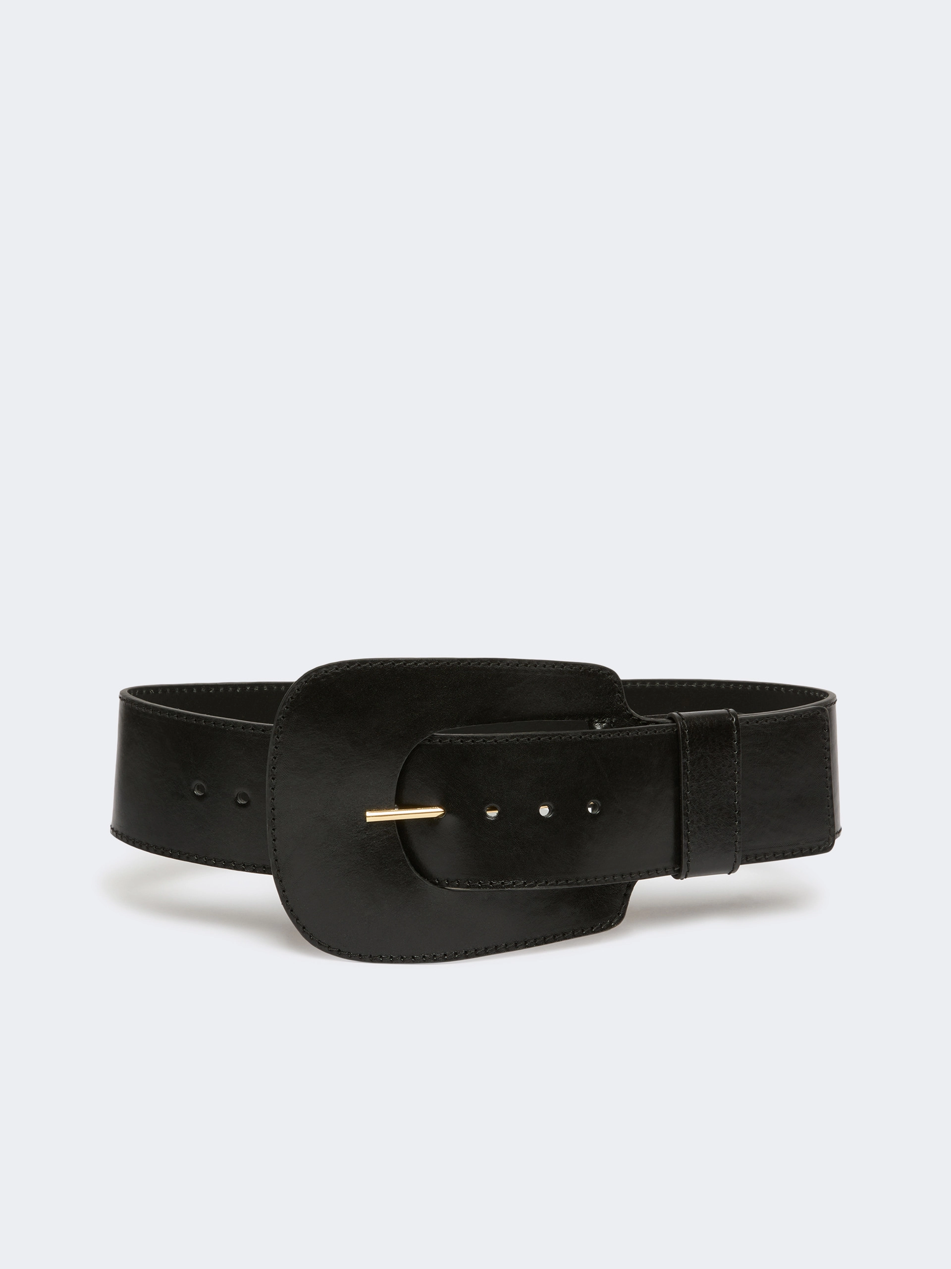 Grande ceinture en cuir - NOIR - Sportmax