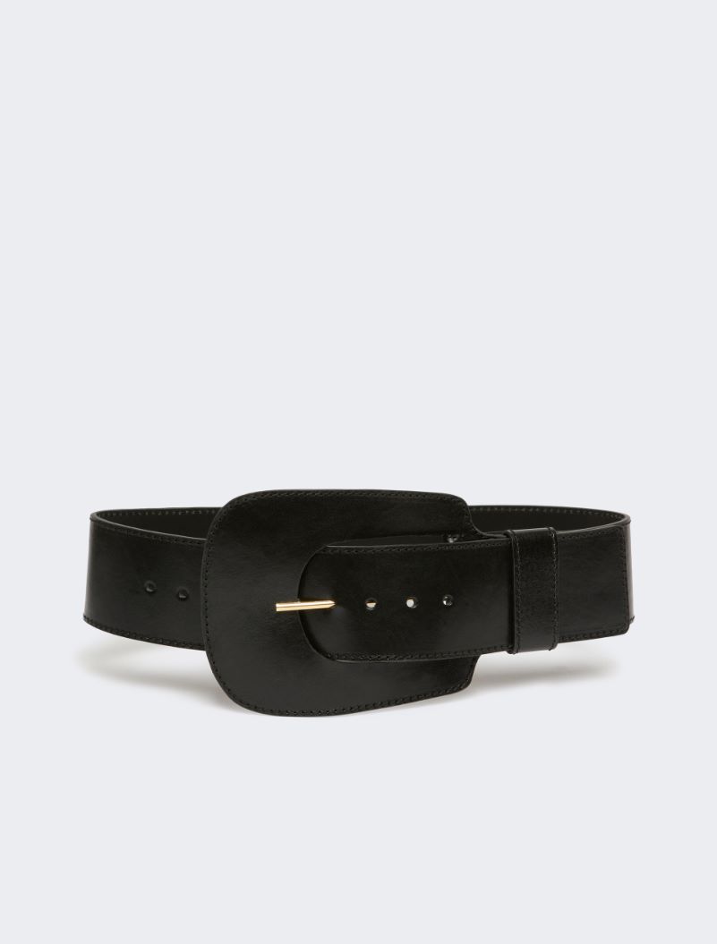 Maxi leather belt - BLACK - Sportmax