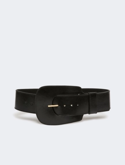 Grande ceinture en cuir - NOIR - Sportmax - 1