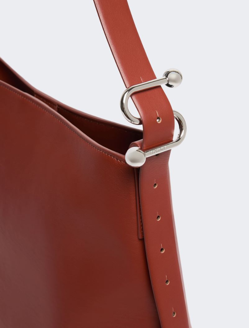 Leather S-buckle shopper bag - RUST - Sportmax - 4