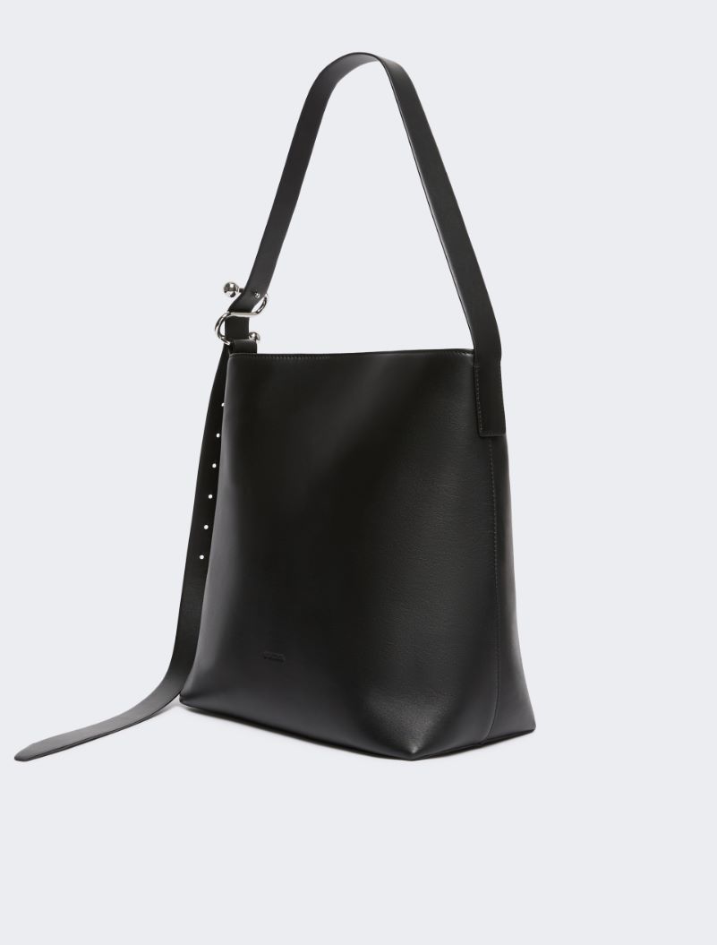 Leather S-buckle shopper bag - BLACK - Sportmax - 2