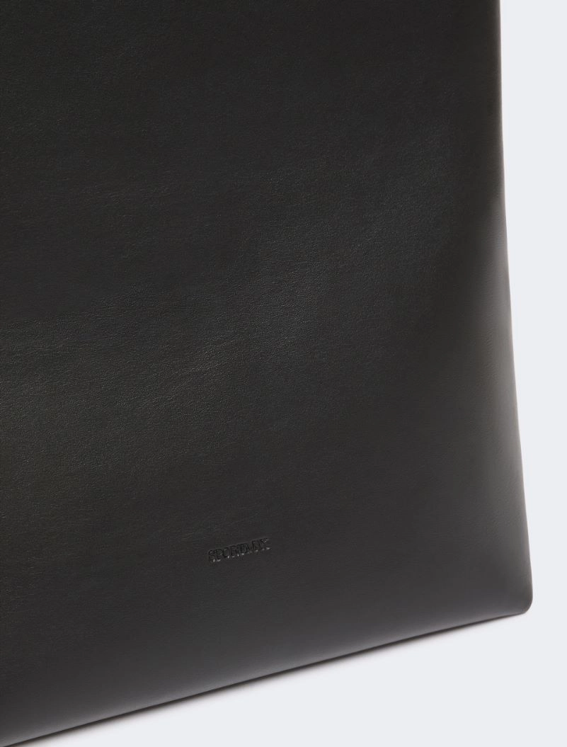 Leather S-buckle shopper bag - BLACK - Sportmax - 6