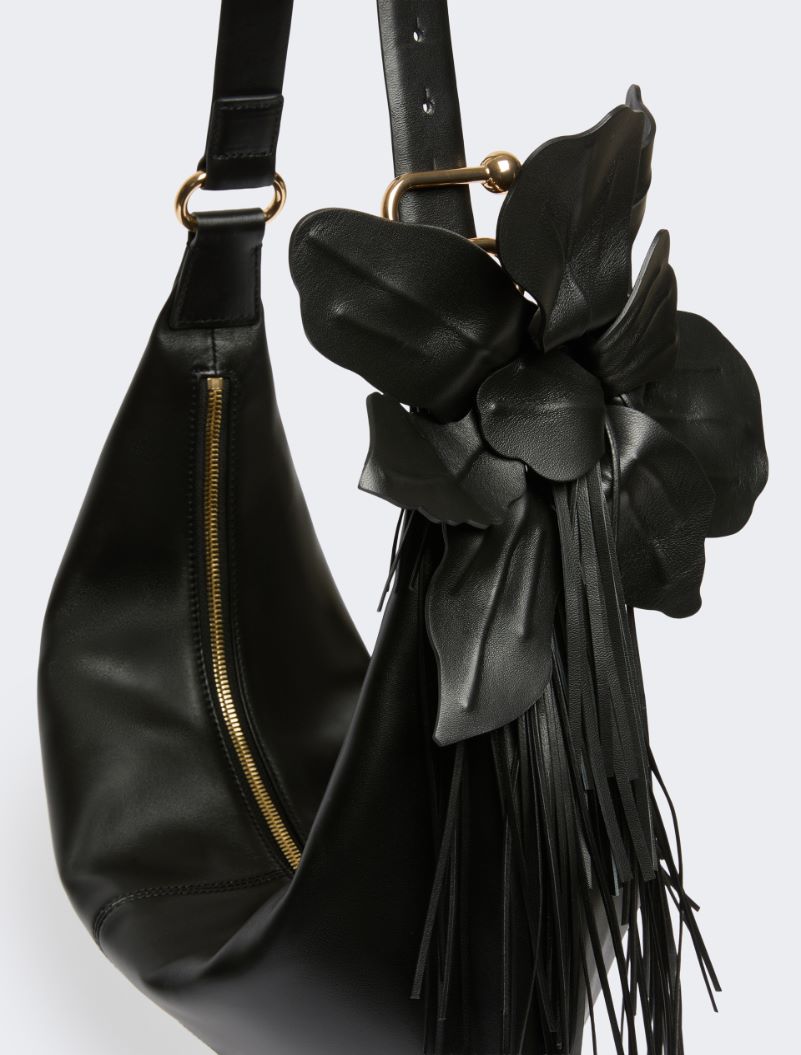 Nappa leather hobo bag - BLACK - Sportmax - 4