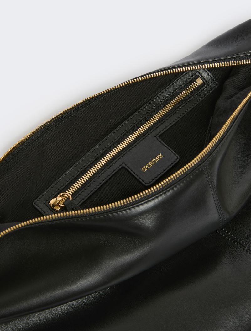 Nappa leather hobo bag - BLACK - Sportmax - 6