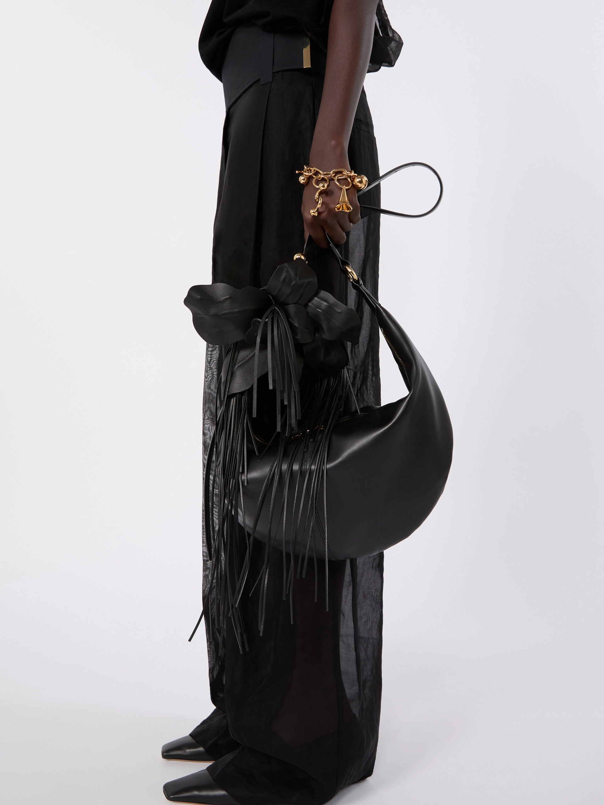 Hobo bag in nappa - NERO - Sportmax - 7