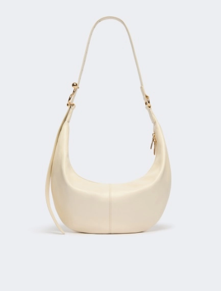 Nappa leather hobo bag - VANILLA - Sportmax - 3