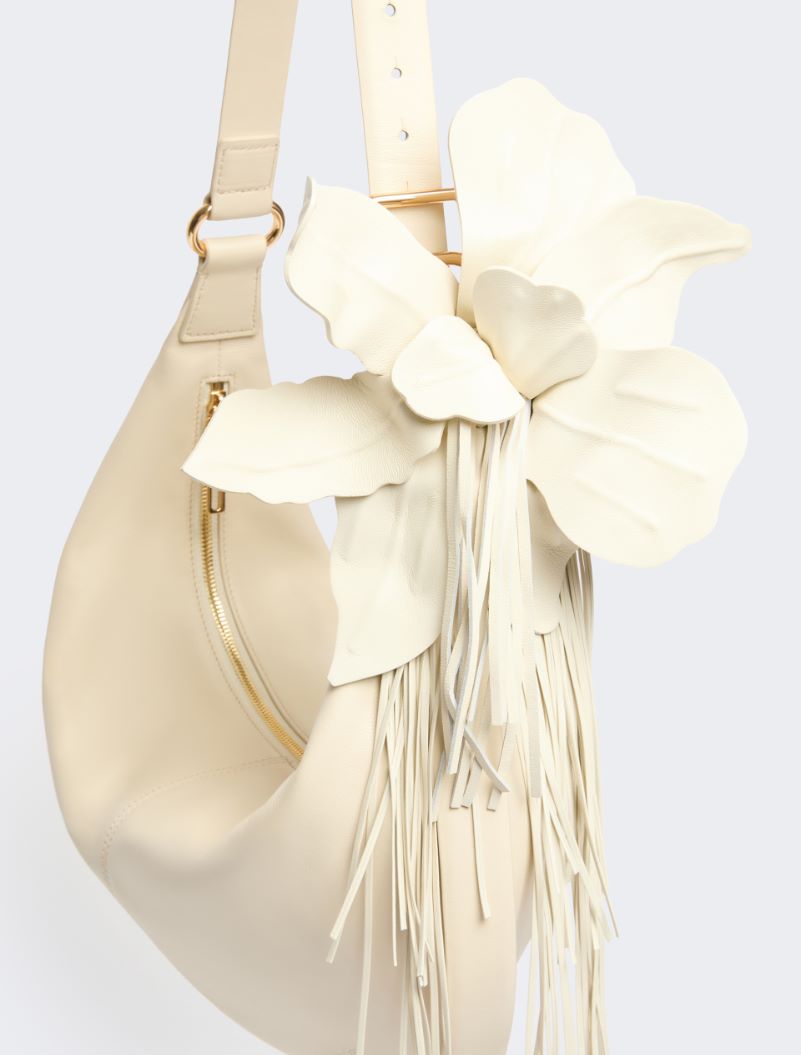 Nappa leather hobo bag - VANILLA - Sportmax - 4