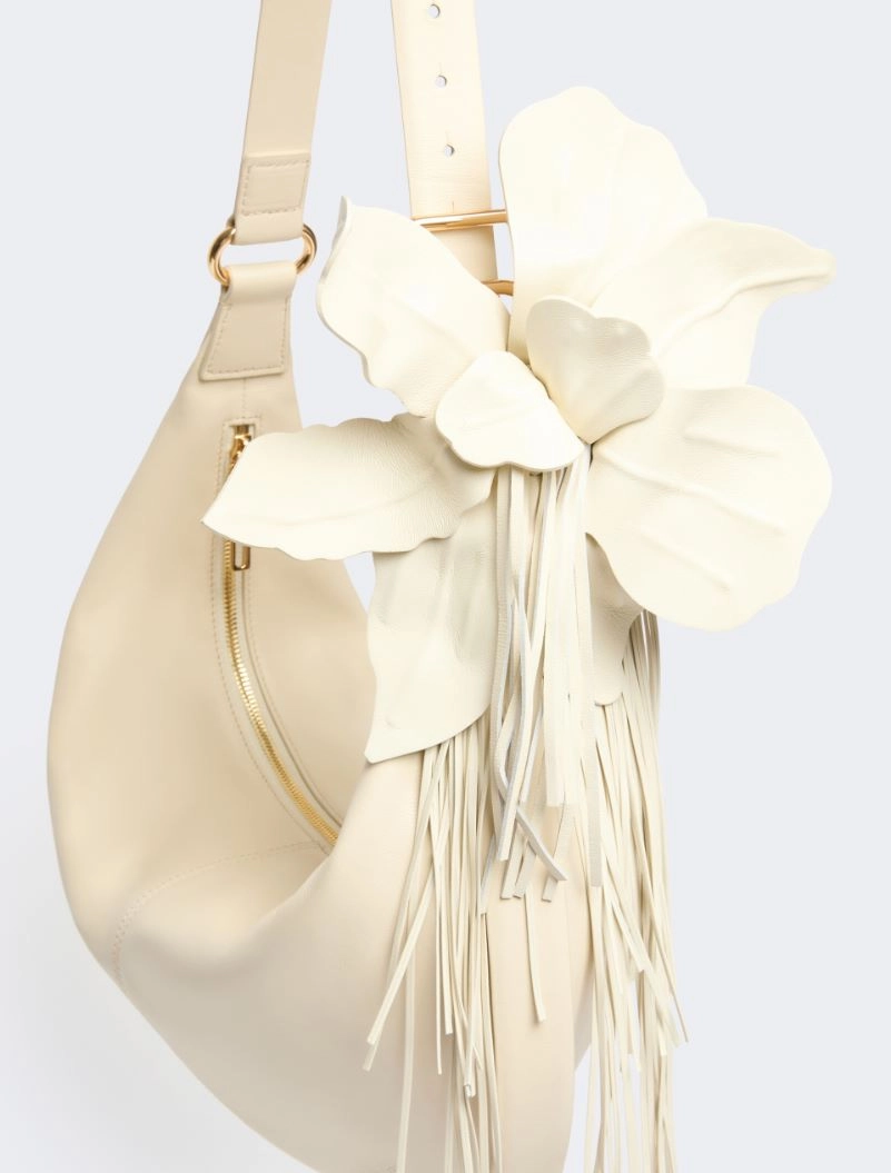Nappa leather hobo bag - VANILLA - Sportmax - 4
