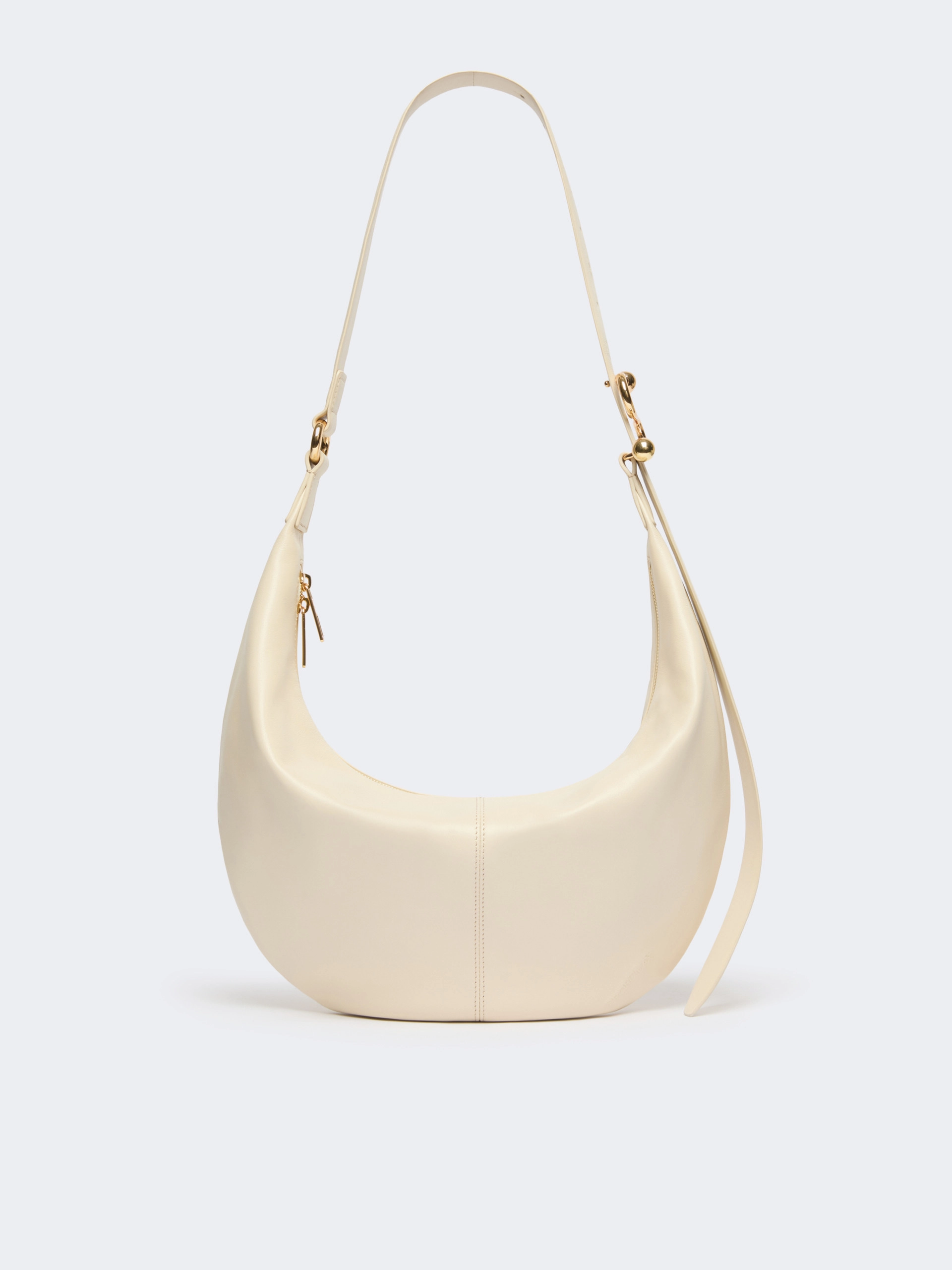 Nappa leather hobo bag - VANILLA - Sportmax