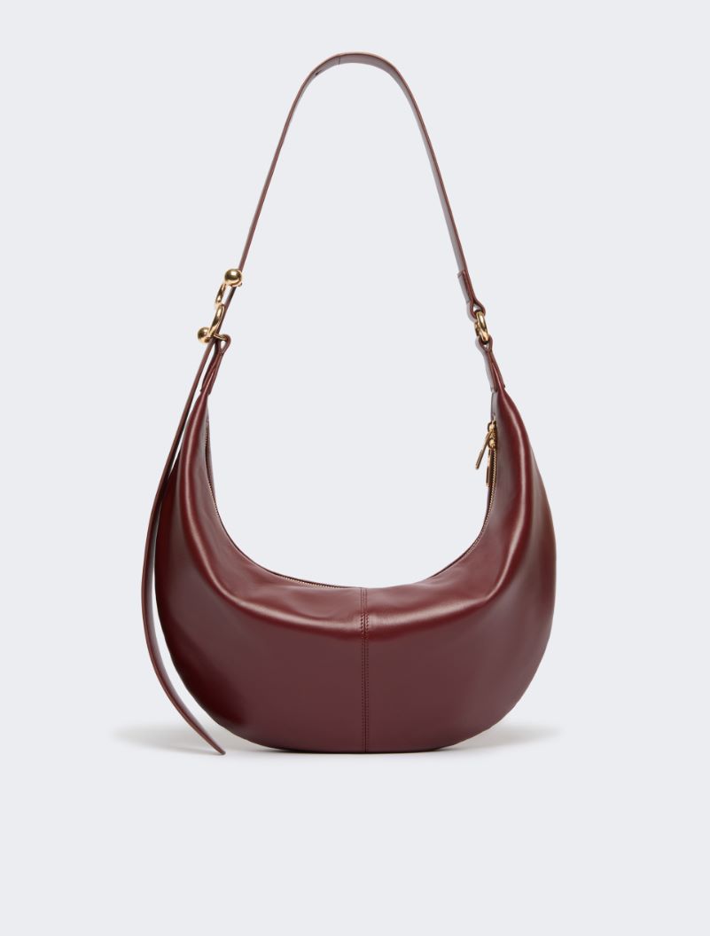 Nappa leather hobo bag - BORDEAUX - Sportmax - 3