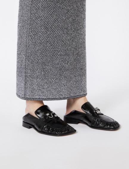 Nappa leather moccasins - BLACK - Sportmax