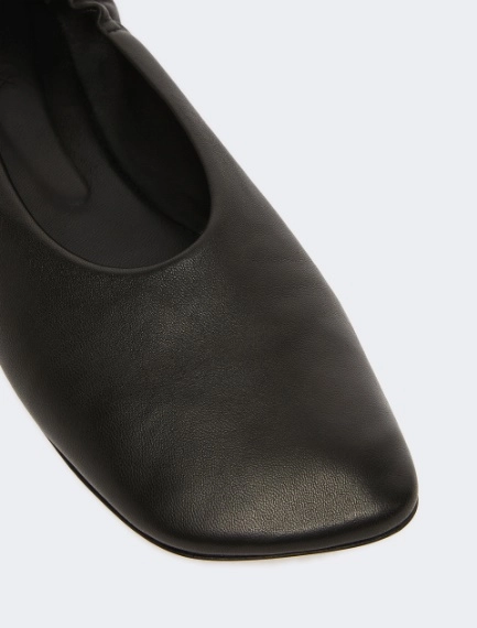 Nappa leather ballerinas with ankle band - BLACK - Sportmax - 4
