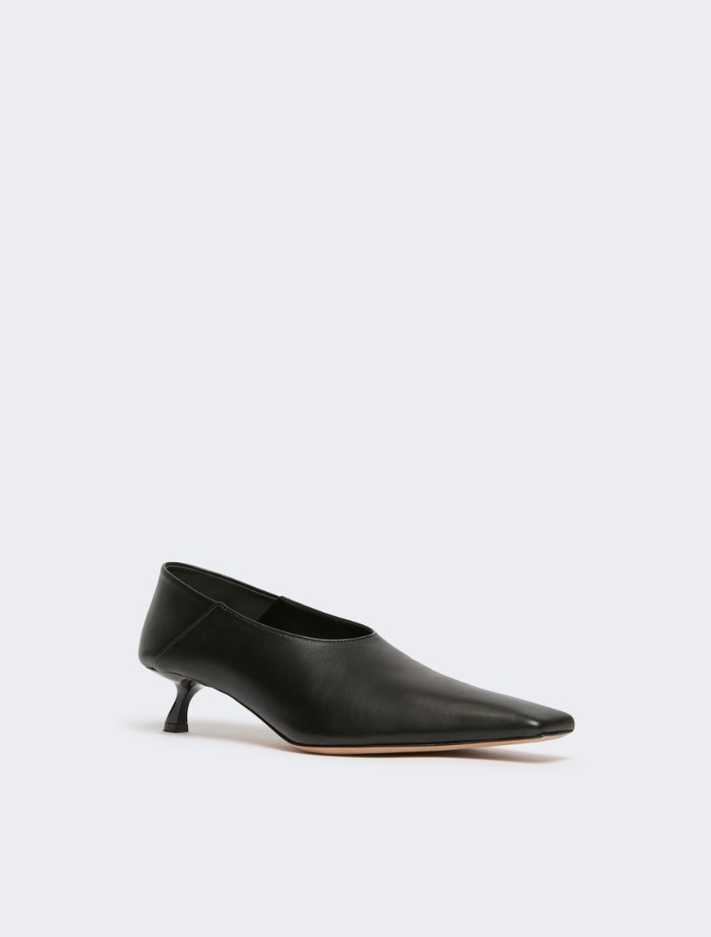 Nappa leather pumps with foldable back - BLACK - Sportmax - 2
