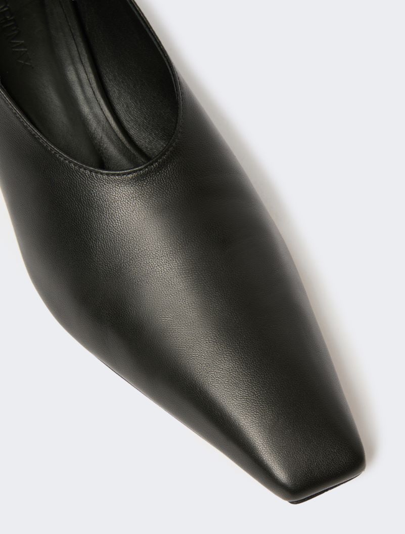 Nappa leather pumps with foldable back - BLACK - Sportmax - 4