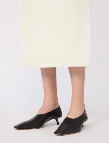 Pump in nappa con retro ripiegabile - NERO - Sportmax