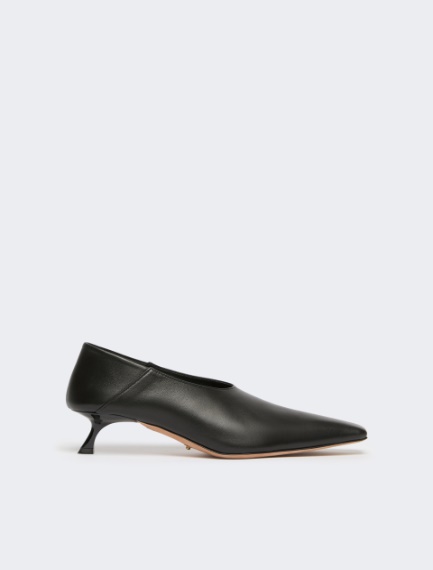 Nappa leather pumps with foldable back - BLACK - Sportmax
