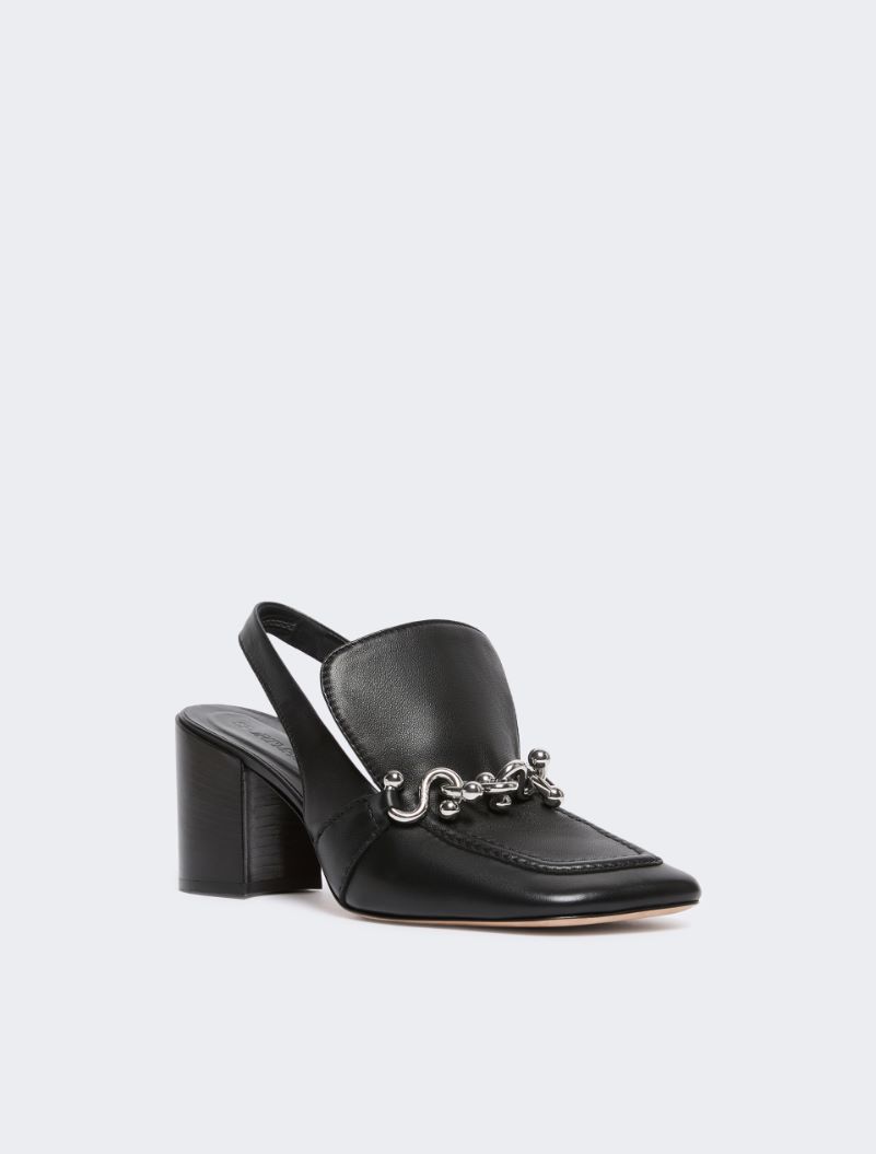 Nappa leather slingbacks - BLACK - Sportmax - 2